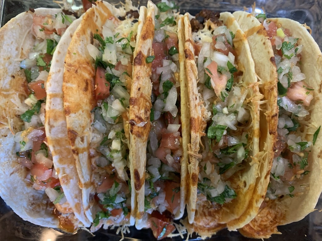 High-protein vegan street tacos filled with crispy tempeh, fresh pico de gallo, and cilantro - easy plant-based taco recipe with 18g protein per serving